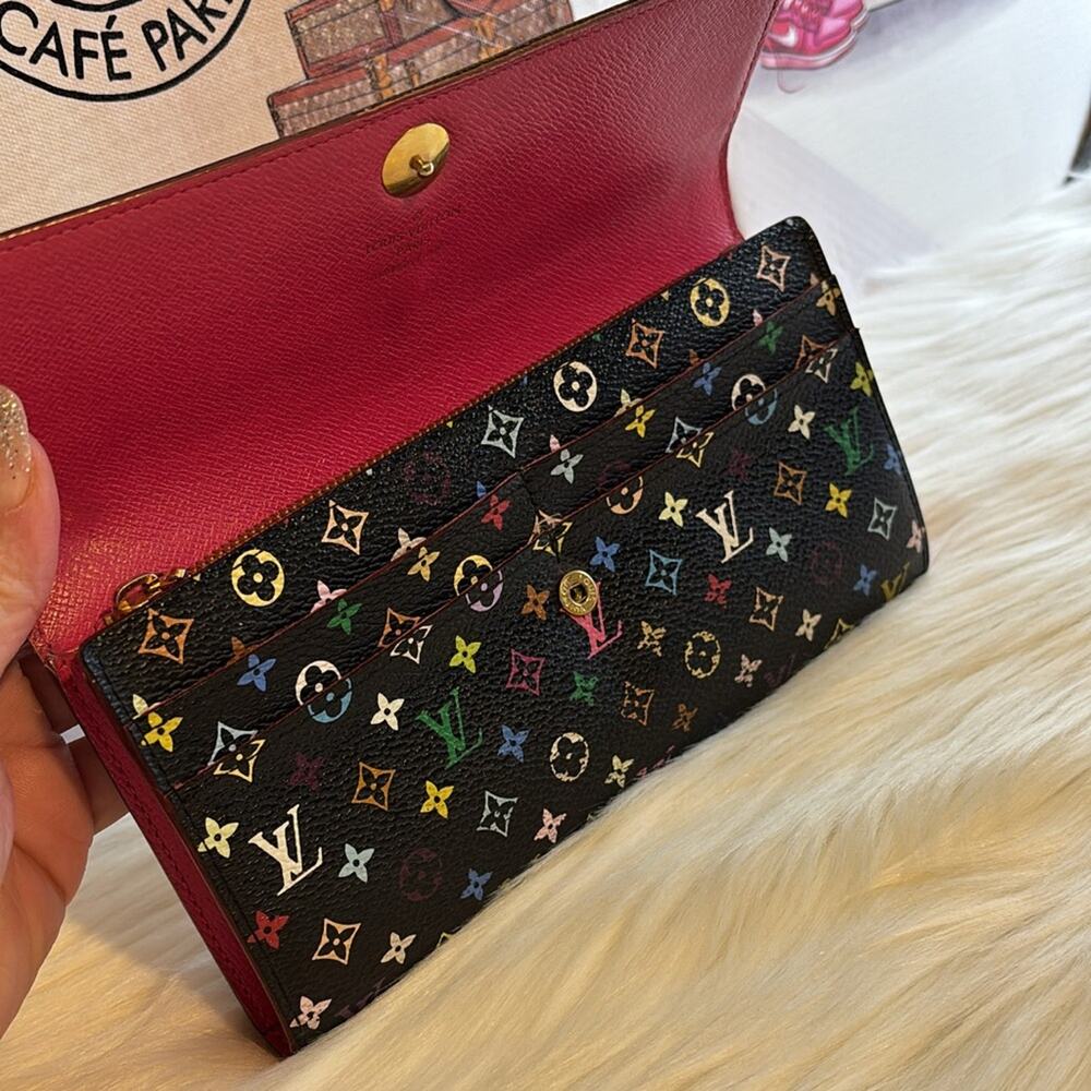 Authentic Louis Vuitton Monogram Multicolor Noir Sarah Women's - Picture 6 of 9